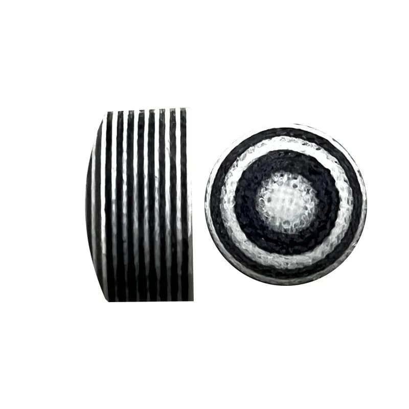 Punte per stecche da salto multistrato da 14 mm Punte in fibra bianca nera per stecche da biliardo Accessori da biliardo Super dure (non in pelle)