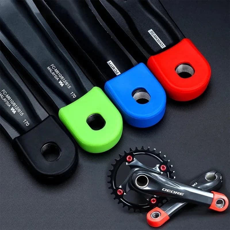1 paio custodia protettiva per pedivella per bicicletta MTB bici da strada SLX XT XTR guarnitura custodia in gel multi colori