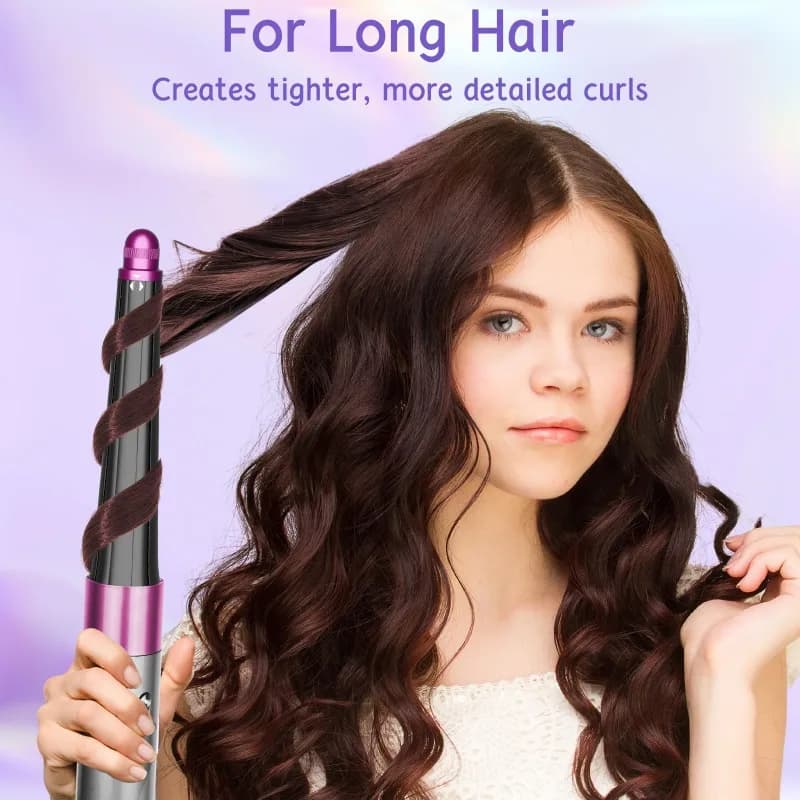 20 mm conical curling iron, automatic hair roll attachment, long cone design, easy to use, perfect for styling