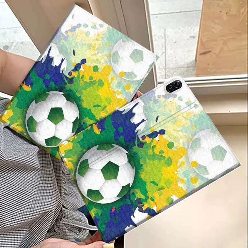 Fashionable football pattern For Huawei MatePad M5 T5 SE 11 Pro Honor Tab 5 V7 V8 X9 GT 10.1 10.8 Inch Tablet Case