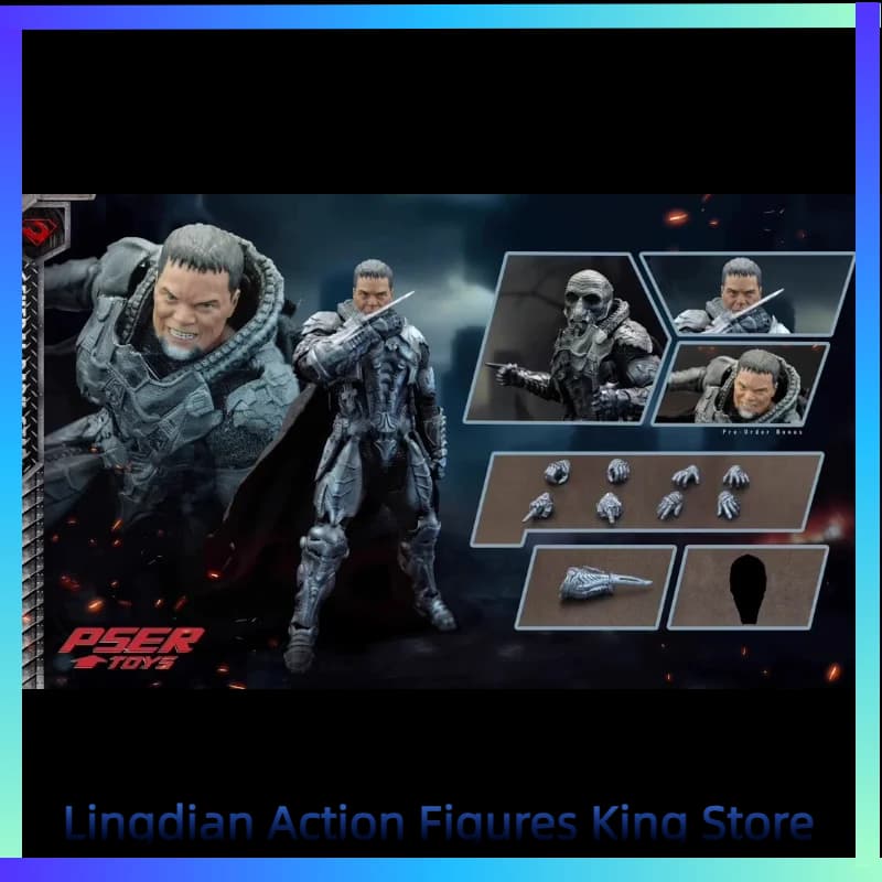 Disponibile Psertoys Steel Krypton 1/12 Action Figure Generale Zod Personaggio Animato Modellino da Collezione Regalo