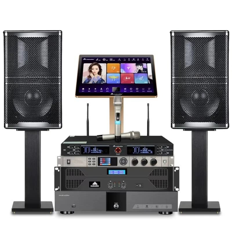 Macchina per karaoke Sistema 4T KTV lettore karaoke professionale amplificatore ad alta potenza e set di sistemi karaoke per altoparlanti