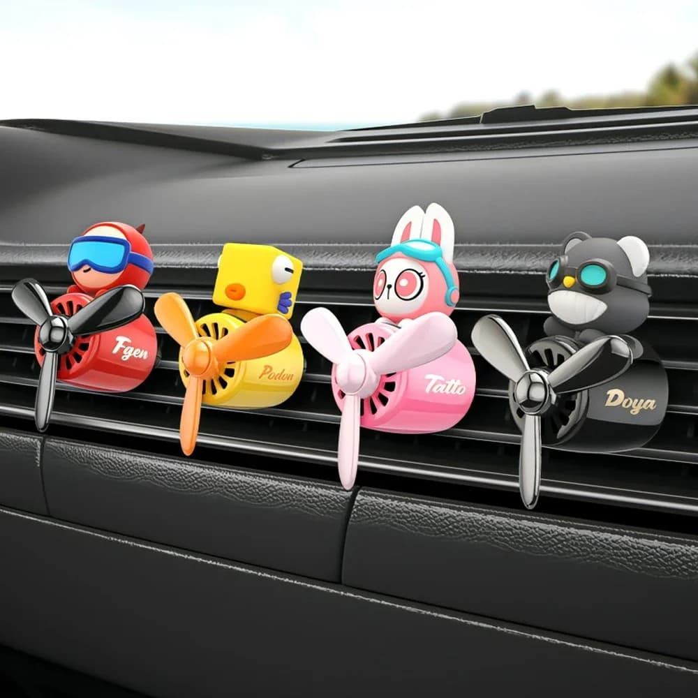New deodorant for cars Nice cartoon Pilot Interior car perfume Diffuser Exit Elica Rotating Exit Fragrance Perfume for car