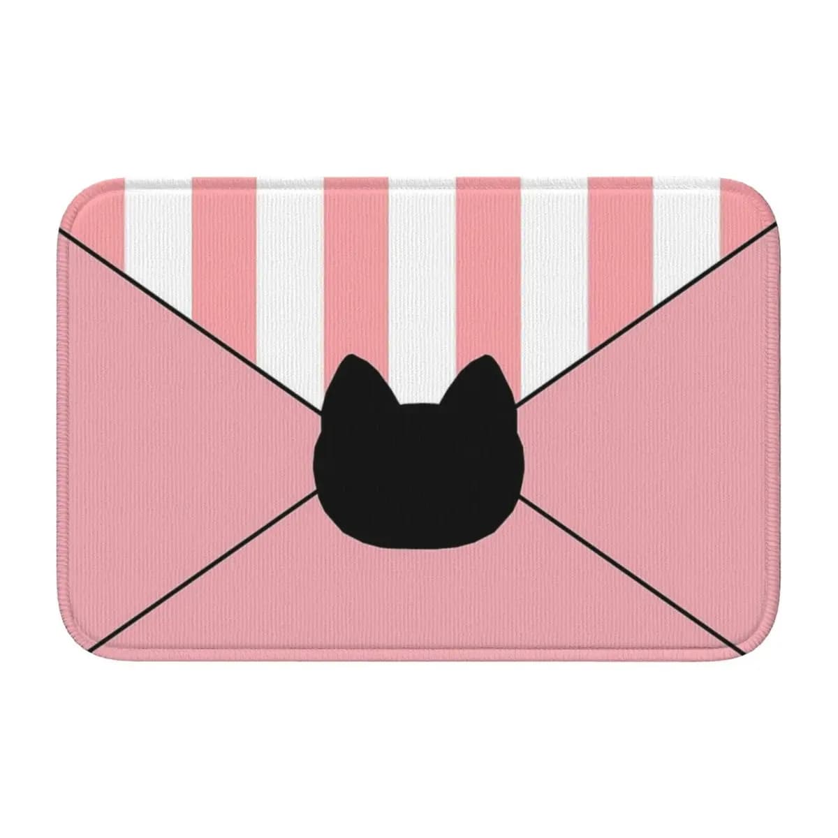 Horizontal Mat Bee And Puppycat Temp Work Assignment, House Mat, Non-slip Carpet for Living Room, Footrest Mats