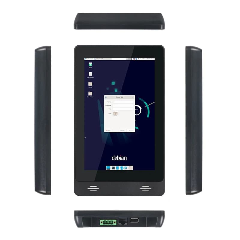 Portworld YC-83P Tavoletta touch screen POS pubblicitaria da 8'' POE Power Android Linux con tablet montato a parete RJ45