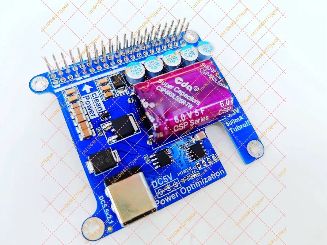 Super Capacitor Power Filter Module, HiFi Expansion Board for Raspberry Pi (Moode/Volumio)