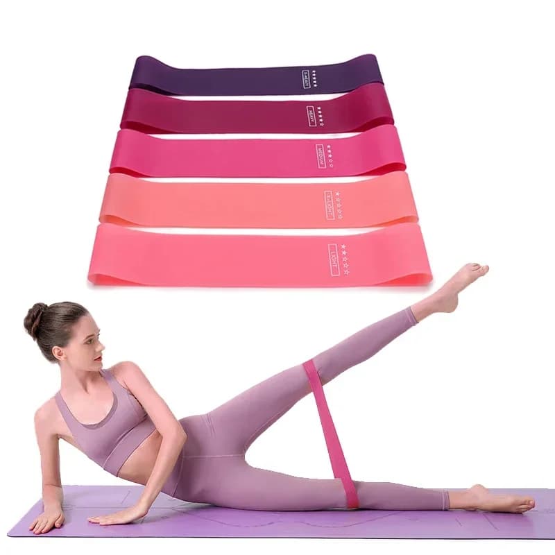 Portable Fitness Equipment, Elastic Rubber Bands for Yoga, Pilates, Crossfit, Strength Training for Women