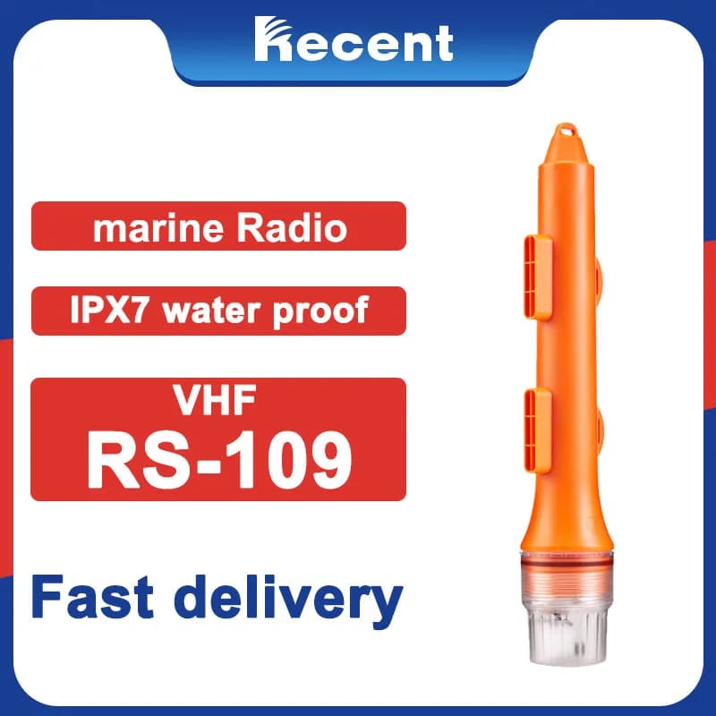 RECENT RS-109M AIS Localizzatore di rete Transponder marino RS109M Localizzatore di boa per barche per la pesca Ricezione rapida Posizionamento Navigazione GPS