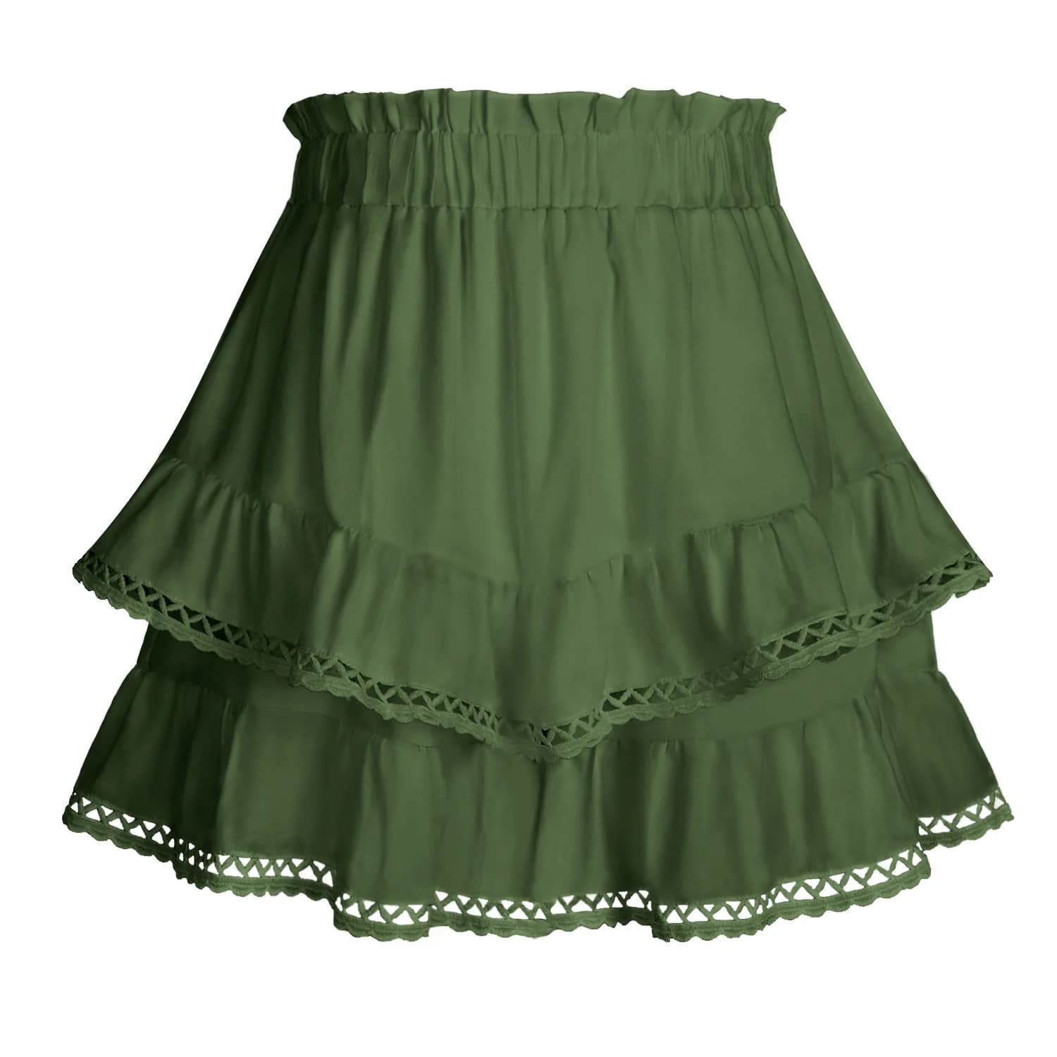 Pantaloncini Gonna Elasticizzati Primavera/Estate 2026, Pantaloncini Gonna Plissettati