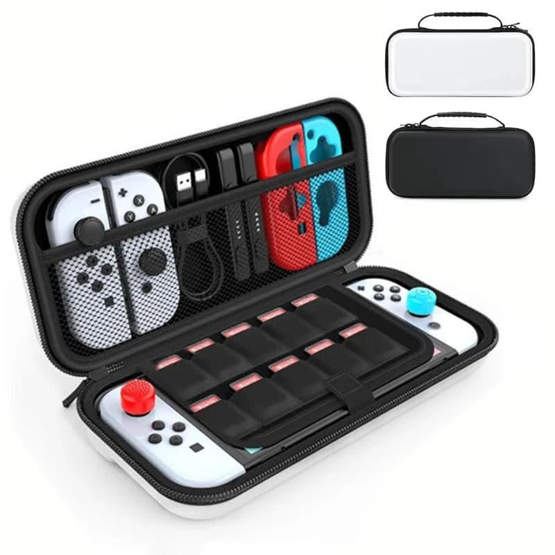 Custodia da trasporto portatile Borsa da tasca impermeabile Borsa da viaggio Custodia protettiva per accessori OLED Nintendo Switch Lite/Switch