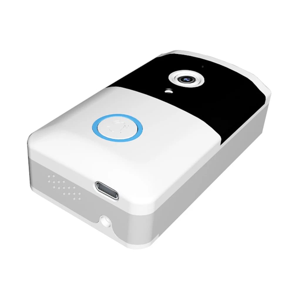 Campanello Video WiFi Wireless con Visione Notturna IR, Telecamera per Porta di Casa, Sistema di Allarme per la Sicurezza Domestica