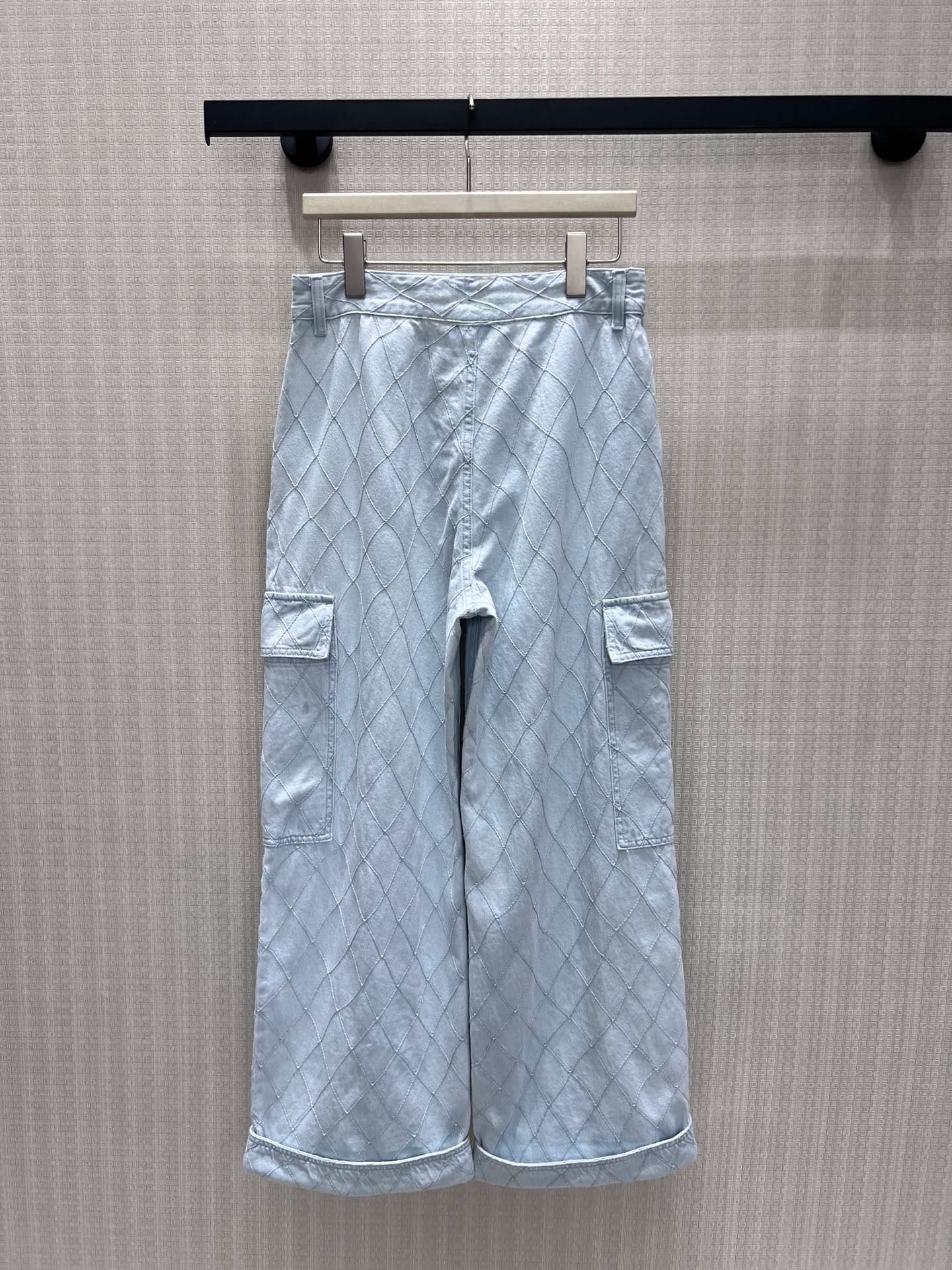 High Waist Wide Leg Blue Denim Jeans Washed Casual Pocket Design Casual Versatile Women's Loose Fit Jeans Spring Season