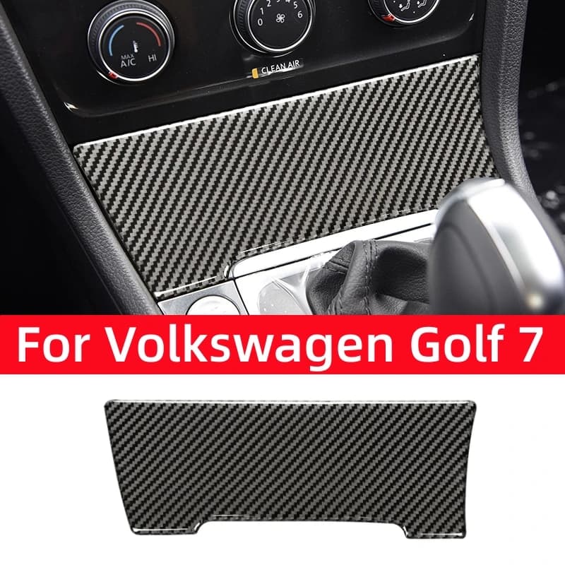 For Volkswagen VW Golf 7 GTI MK7 2013-2019, Carbon Fiber Cover for Cigarette Door, Decorative Wall decal for Interior Cars