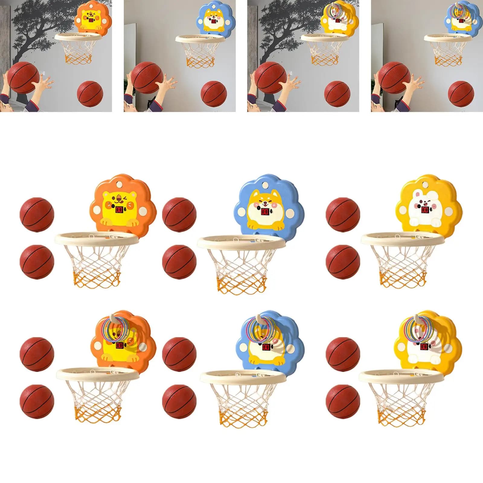 Mini canestro da basket Set portatile regolabile in altezza Bambini Bambini Sport per bambini