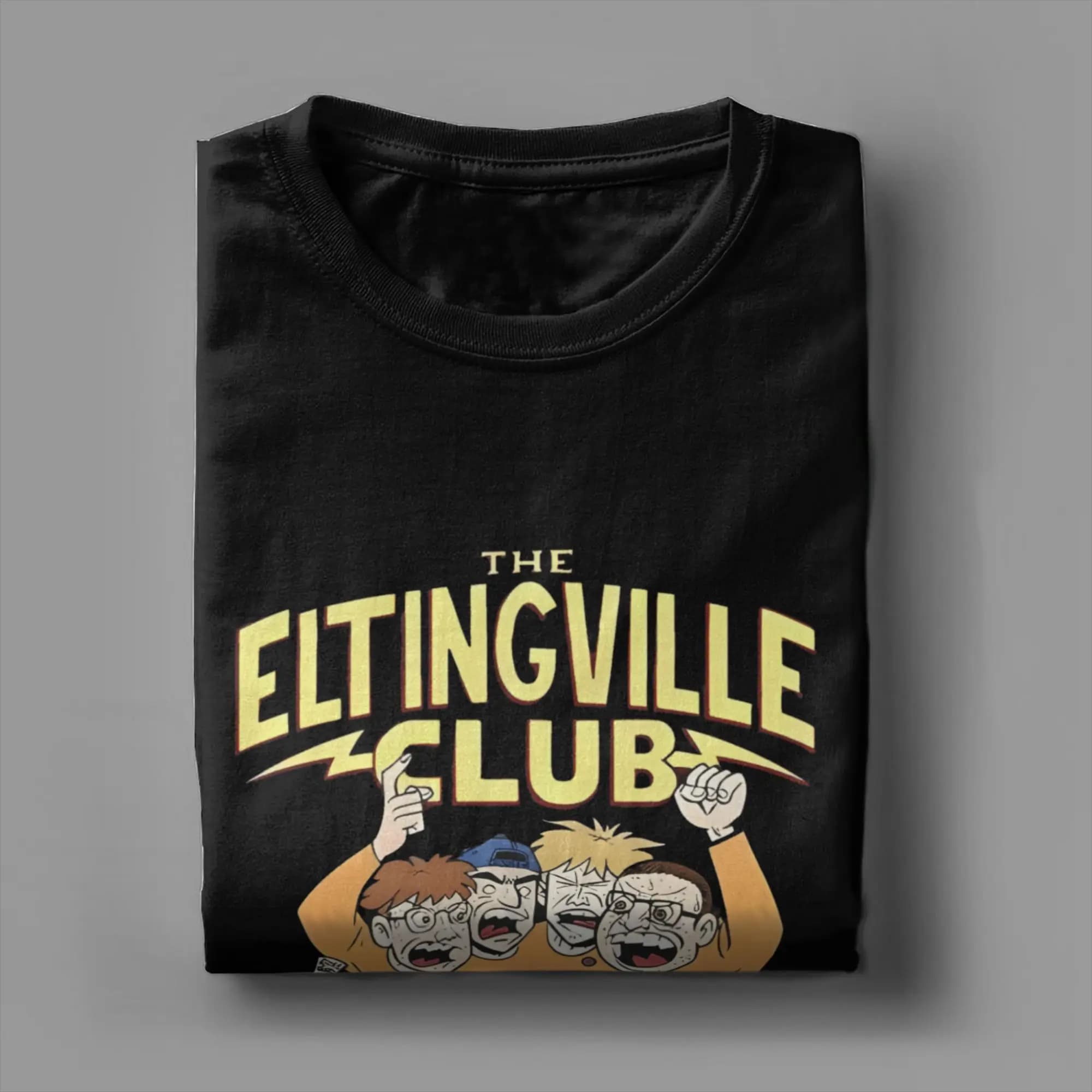 Comic Eltingville Club T-Shirt Summer 100 Cotton T Shirts For Man Hip Hop Loose Tee Shirt Short-Sleeved Awesome Clothing