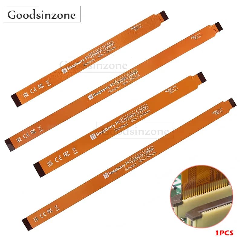 Adapter cable FPC Raspberry Pi 5 - DSI/CSI cable from 22 pin to 15 pin for official display or camera (200 mm or 300 mm)