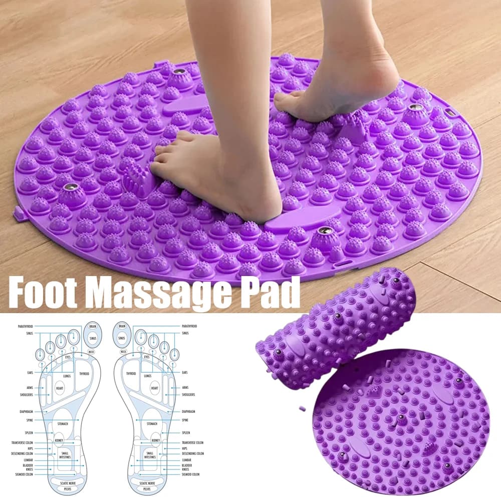 Magnetic foot massage mat foot finger massage mat TPE foot finger massage pads Yoga acupuncture points for typepressure Reflection Walked Weight Loss Disco Pressure point Edge