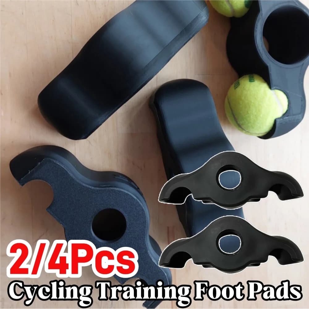 Pedane da allenamento per ciclismo Pedane ammortizzanti per palline da tennis per Wahoo Kickr Core Piedi per piastre antiscivolo per bici da ciclismo indoor