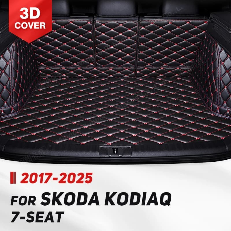 Full Auto Cover Zerbino Saw for SKODA Kodiaq 7-Seat 2017-2025 24 23 22 21 20 Auto Boot Cover Pad Interior protection accessories