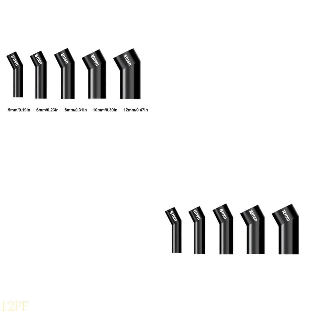 12PF 5Pcs Hot Air Nozzle Suitable for 861 Air Guns 5 6 8 10 12mm Diagonal Air Guns Nozzle Oblique Blow Nozzle Heating Tool