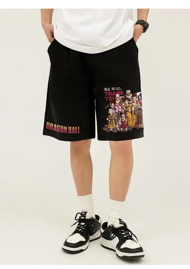 Dragon Ball Bird Mountain Ming Shorts Men's Japanese Animation Popular Summer Oversize Large Pants Ruffian Handsome Pants