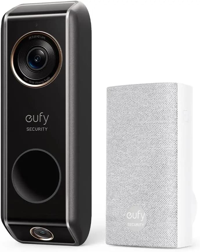 Wired video intercom with double camera, HDR 2K, without monthly costs, motion alerts - renewed