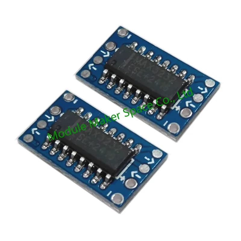 5PCS XD-26 MCU Mini MAX32 RS232 to TTL Serial Port Level Converter Brush Module Connector MAX232 Flashing Card for Arduino