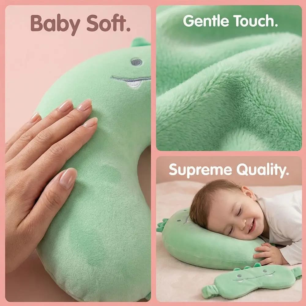 Cuscino a U Carino e Confortevole, Supporto Portatile per il Collo, Cuscino Ergonomico Morbido da Viaggio per il Collo, Ideale per il Campeggio