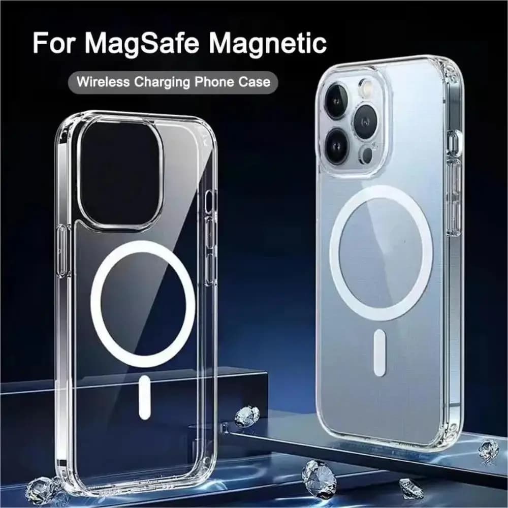 New Anti Drop For iPhone 16 15 14 13 12 11 Pro Max Material PC No yellowing Magnetic Refill Ultra-thin Protective Case