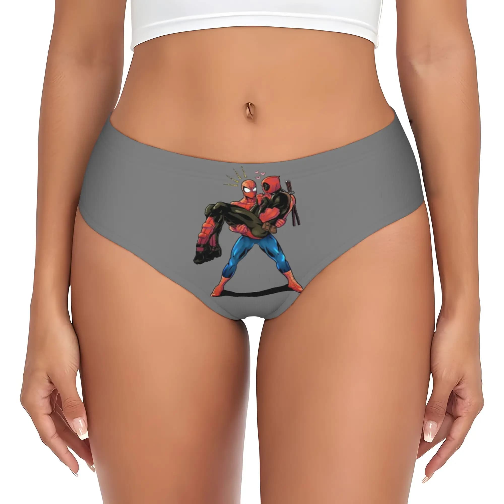 Slip da Donna Personalizzati D-Deadpool Manga, Mutandine Elasticizzate