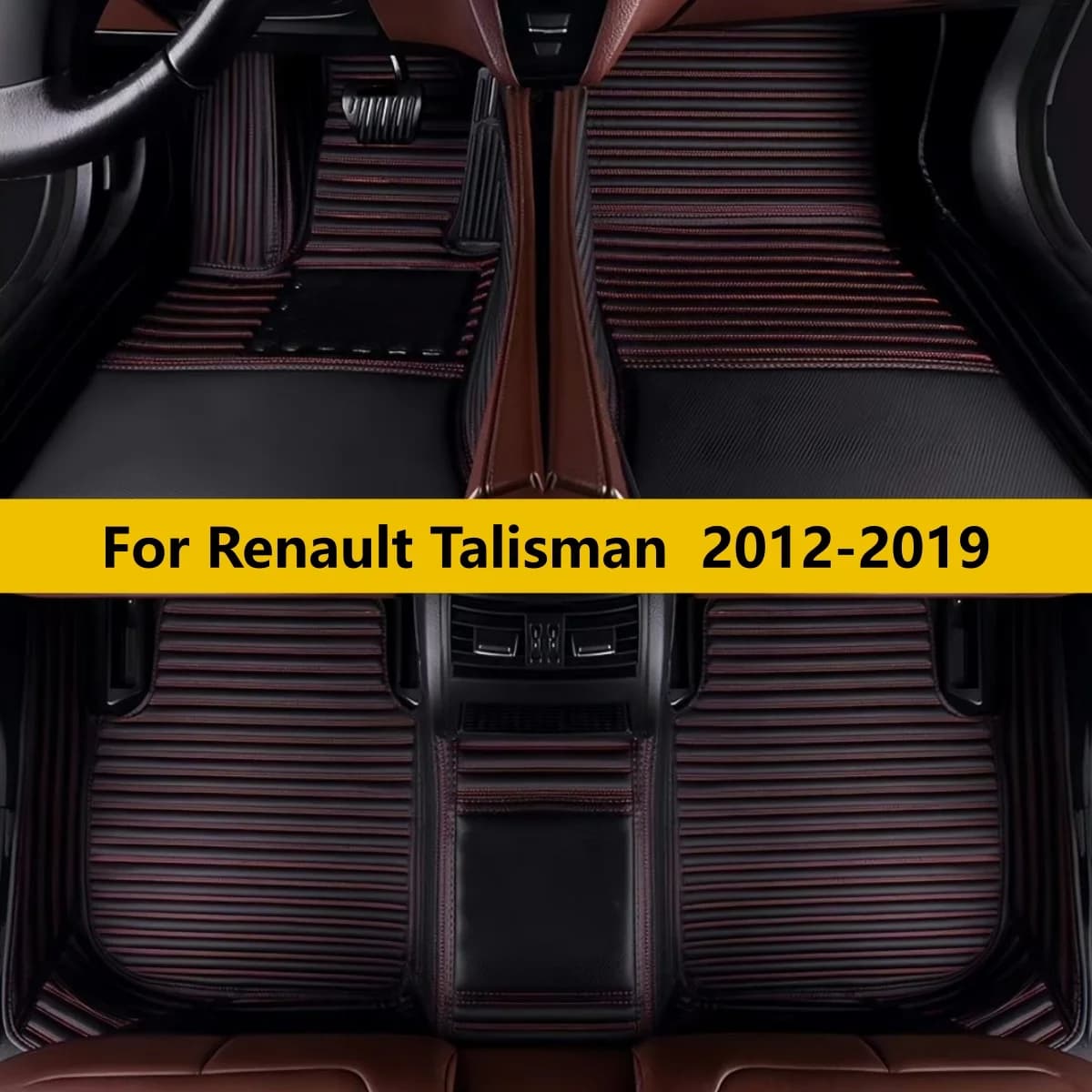 Tappetini per auto adatti per Renault Talisman 2012 2013 2014 2015 2016 2017 2018 2019 Tappetini in pelle per auto Tappetini per auto