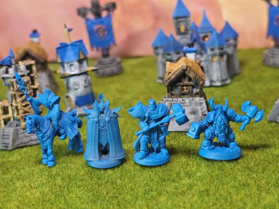 Warcraft Alliance Ultra Mini Chess Piece Micro Soldiers Wargame Miniature Scene War Accessory Prop Display