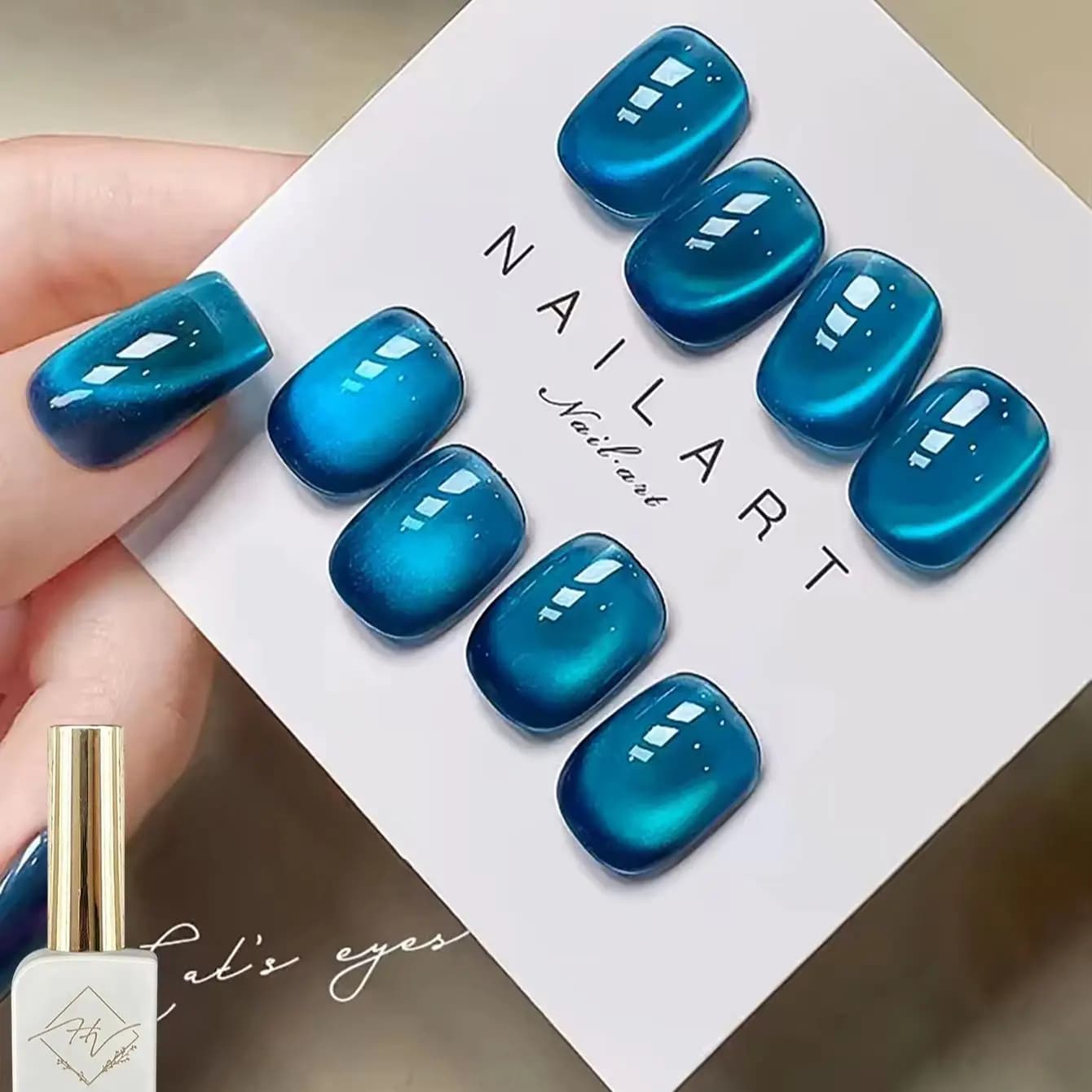 ZH 12ML 2026 Nuovo Gel Magnetico Blu Lago di Reno, Glitter Blu Scuro, Gel UV Soak Off per Nail Art, Smalto per Manicure, Salone di Bellezza