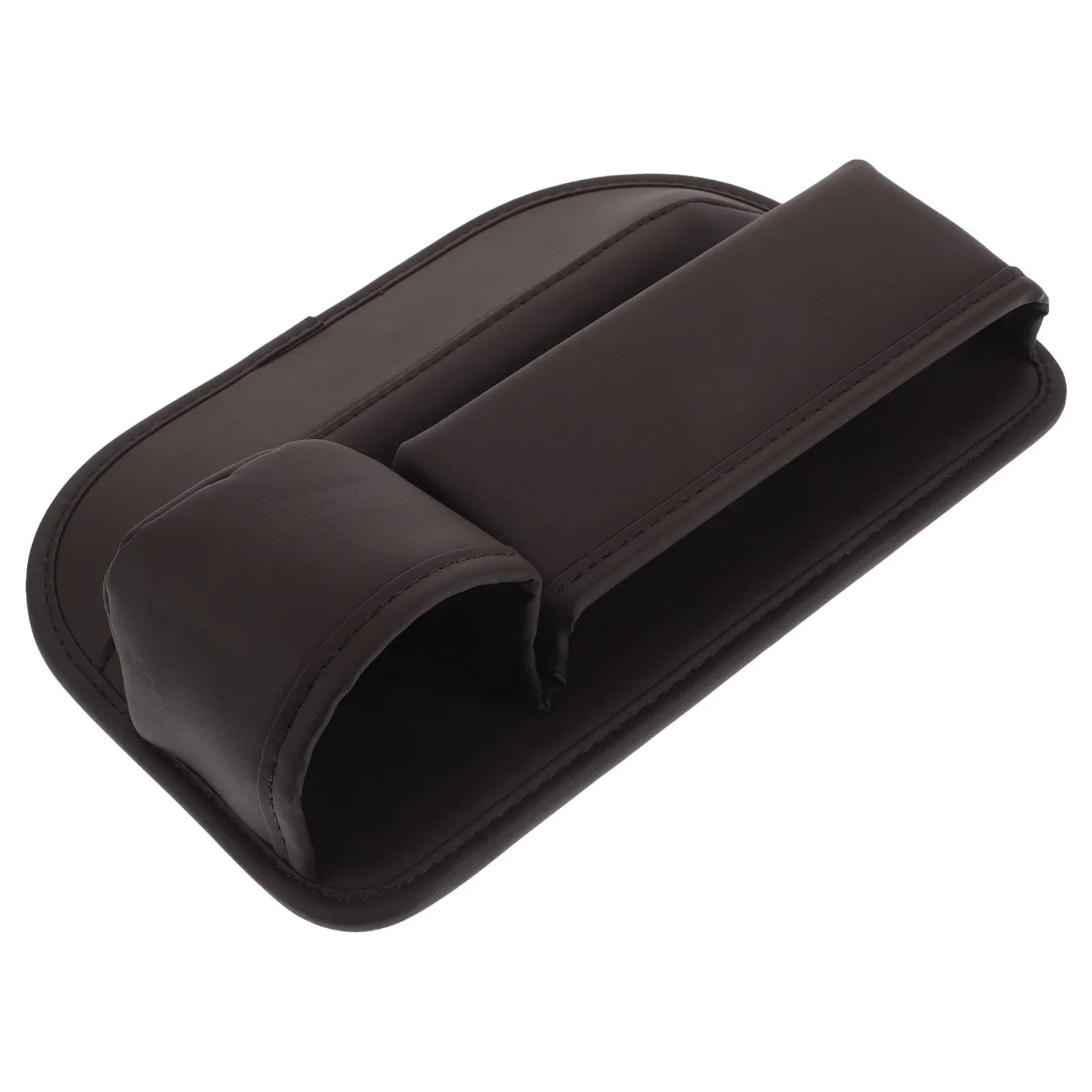 Car Seat Gap Storage Box PU Multifunctional Seat Crack Filler Organizer for Phones Wallet Keys Cards Car Inserts Between Seats