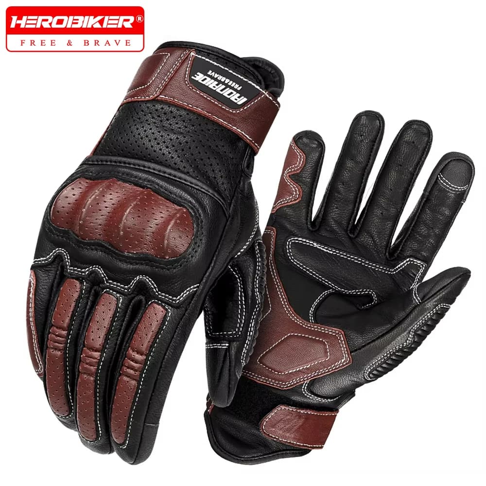 Motorcycle Gloves Breathable Full Finger Gloves Touch Screen Men's And Women's Off-road Motorcycle Gloves Motorcycle Equipment