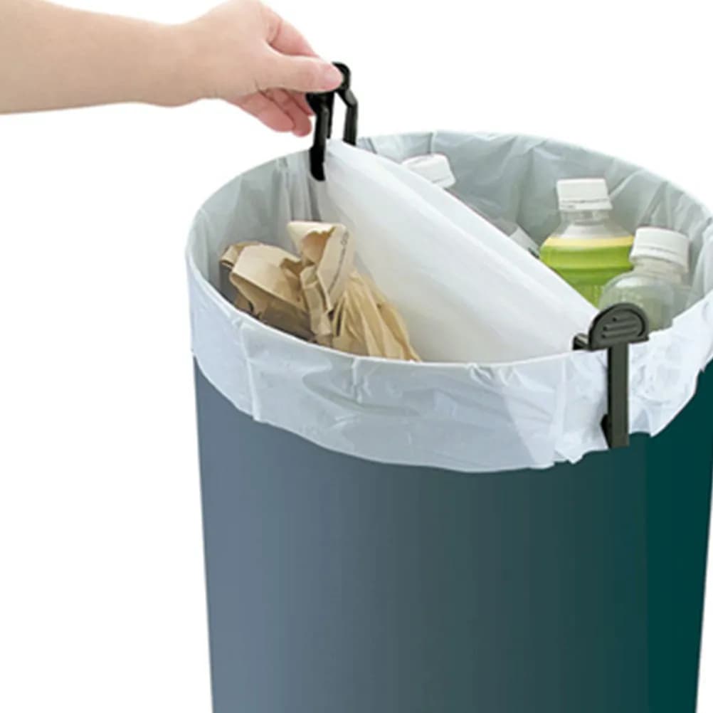 50Pcs Trash Bag Clips Plastic Garbage Bag Clamp Fixed Waste Bin Holder for Home Kitchen Office Trash Can Clips