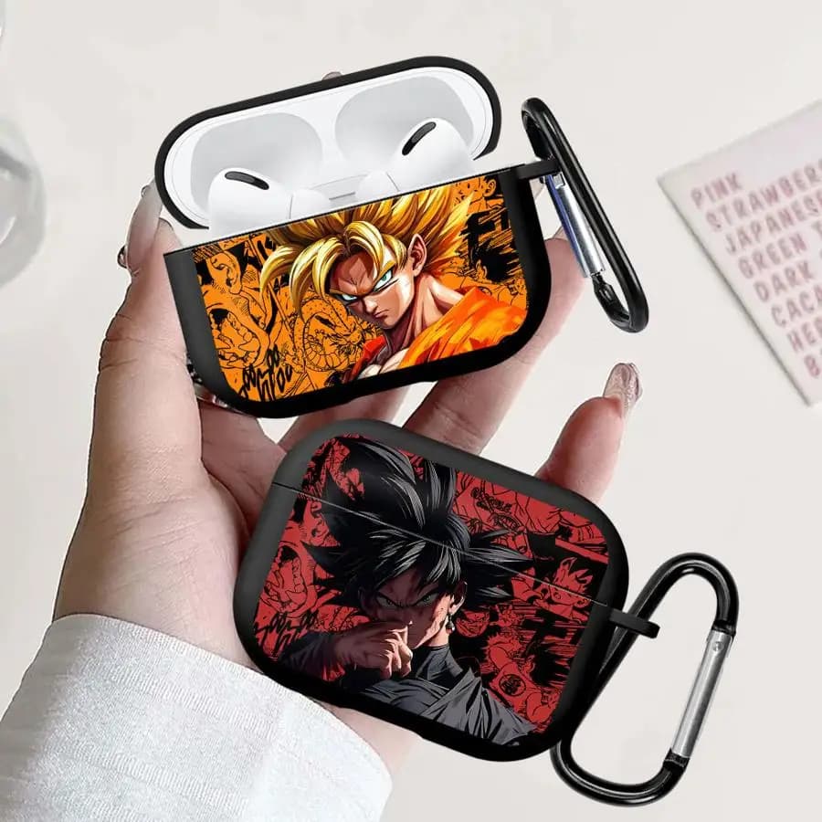 Custodie per auricolari Dragon Ball Z Goku per Airpods Pro 2, 4, 2 Pro3, 1 Pro, 3