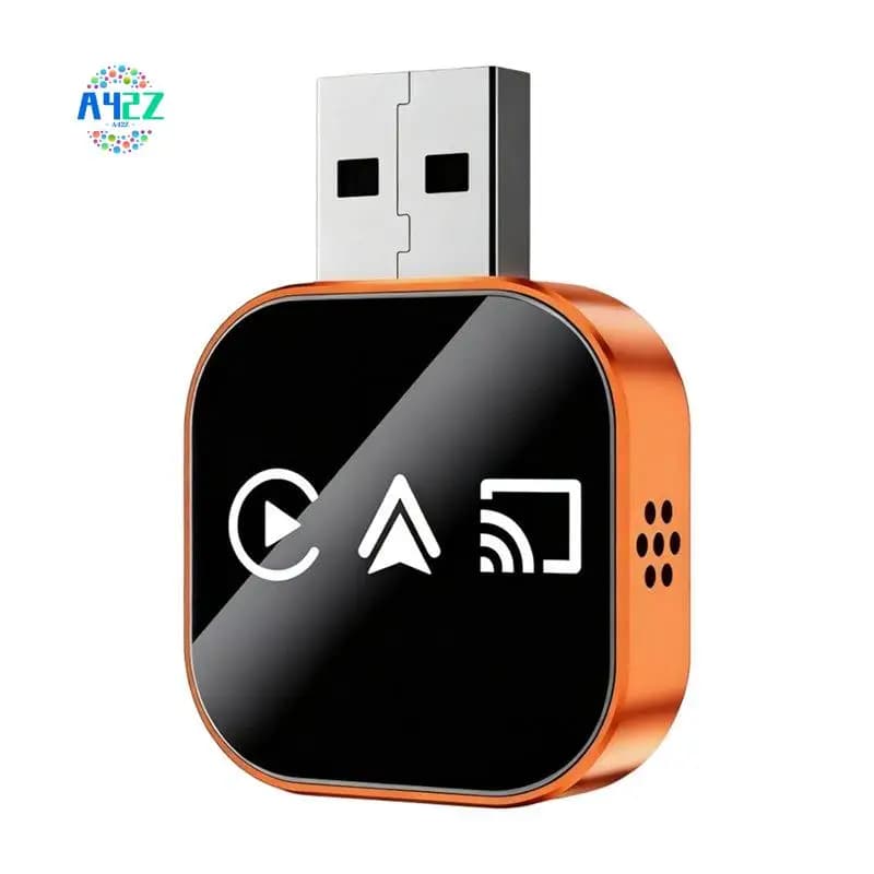 A42Z-Wireless Carplay 3 in 1 Smart Mirror Link Carplay Android Auto USB Dongle Adattatore da Carplay Cablato a Wireless Plug & Play