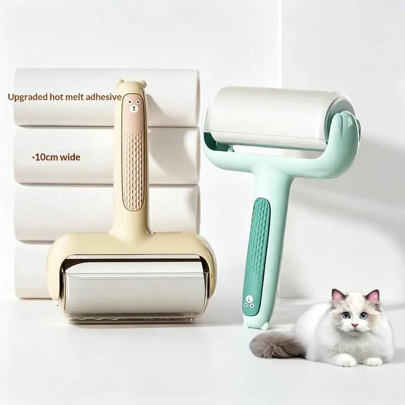 Pet Hair Lint Roller: Extra Strong Stickiness 10cm Widened Cat Dog Fur Clothes Carpet Car