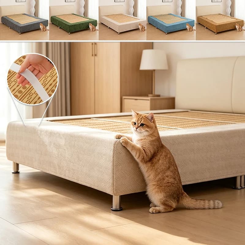 Universal Stretch Bed Base Cover All Around Thick Anti-Scratch Chenille Dustproof Slipcover for Bedroom 120/150/180/200cm Bed