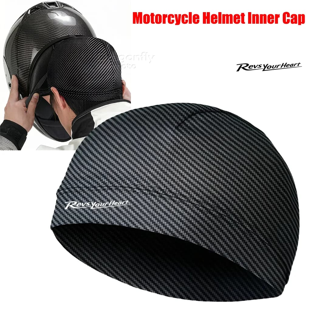 Copricapo dal Design Originale per Yamaha R1 R3 R25 Mt-09 Mt07 Fazer Fz6 Xj6 R15 Rxv YBR125, Cappuccio Interno per Casco Moto