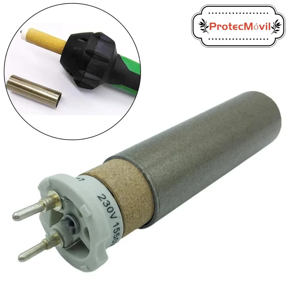 Accessori per pistola per saldatura in plastica ad aria calda PP 142.717 - Elemento riscaldante 230 V 1550 W, nucleo riscaldante in ceramica con filo riscaldante