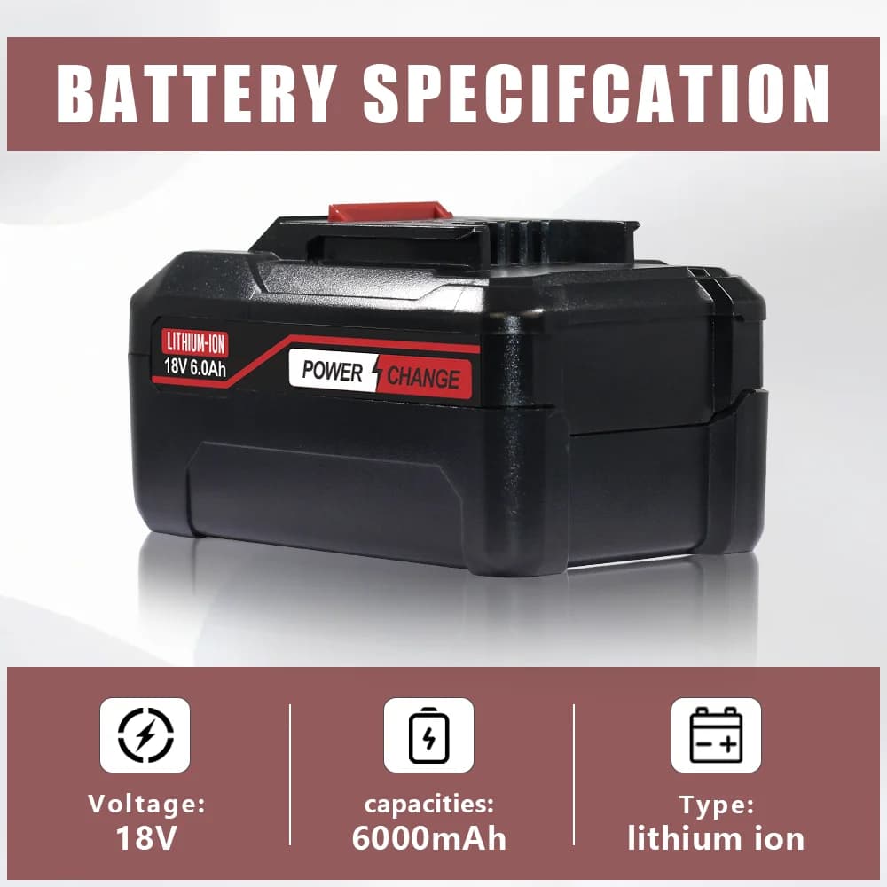 Lithium Ion Battery Einhell 18V 3-6AH Rechargeable for Electric Tools, Fit for Building and Gardening