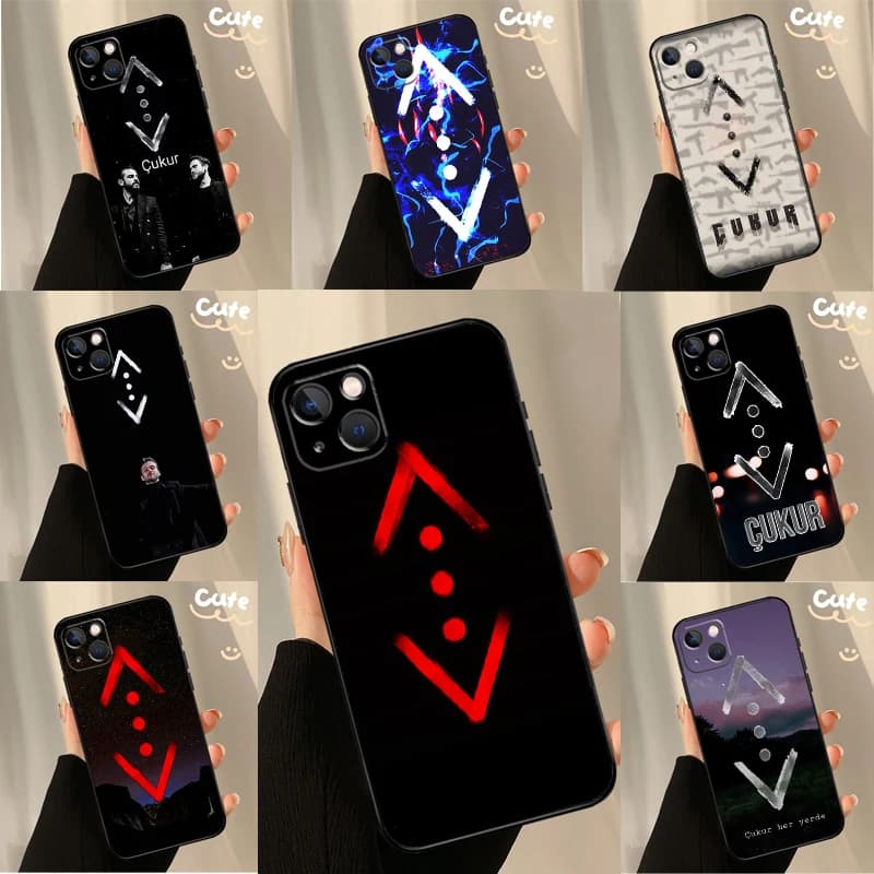 Cover posteriore per iPhone 16 15 14 12 11 13 17 Pro Max Plus 12 13 Mini 16e 17 Air con design ispirato alla serie TV turca Cukur