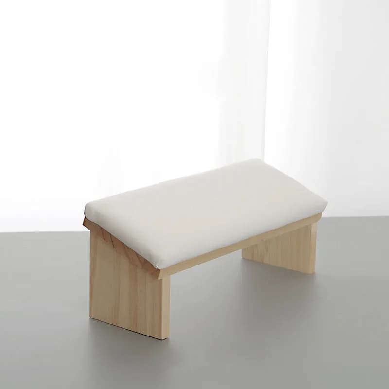 Cuscino per mani per manicure smussato Cuscino per poggiamano in morbida pelle per tronchi Strumento ergonomico per trimmer per salone di bellezza per alleviare l'affaticamento del collo