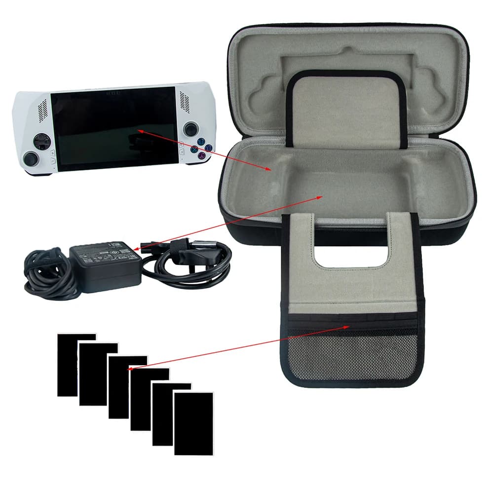 Custodia da trasporto in EVA per ASUS Rog Ally Borsa per console di gioco portatile impermeabile Sostituzione antiurto anti-caduta con partizione interna