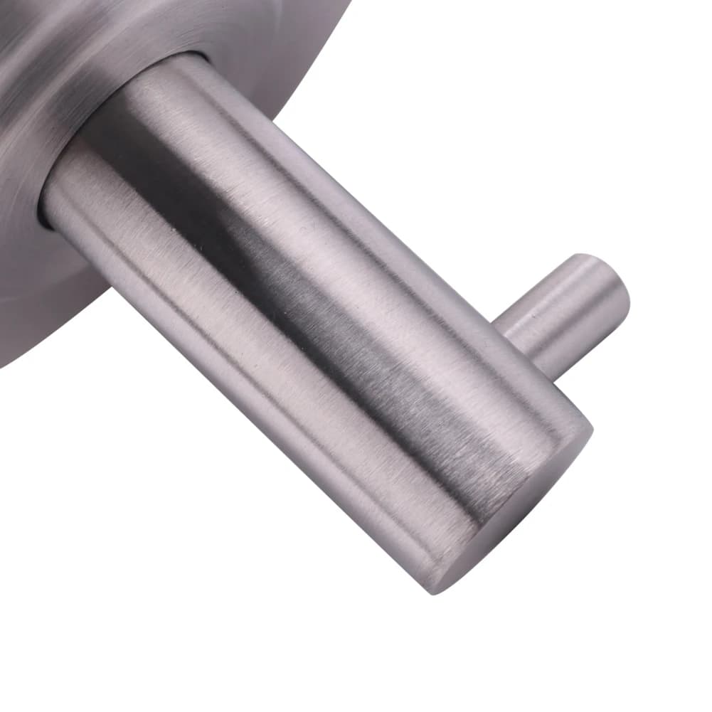 Y42A-2X Gancio a ventosa per vuoto resistente impermeabile Gancio da parete in acciaio inossidabile Bagno Argento