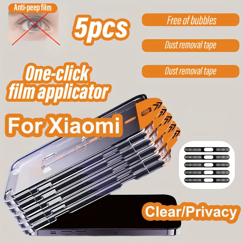 1-5 pezzi Privacy protezione schermo trasparente per Xiaomi Redmi Note 13 Pro vetro Redmi Note 12 11 10 9 8 7 Pro 11S Redmi 14C 12C 10C 13C
