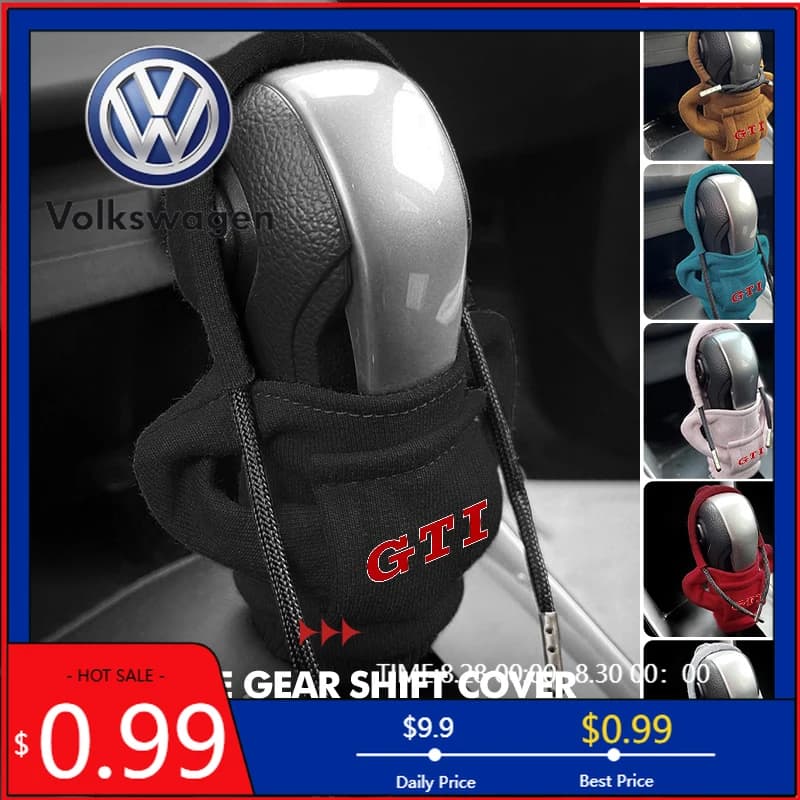 Felpa con Cappuccio VW 2026 per Auto, Copri Leva del Cambio, Cappello per Volkswagen Golf 4 5 6 7 GTI Tiguan Passat B5 B6 B7 CC