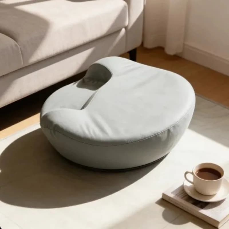 Zafu Meditation Cushion for Yoga, Ergonomic Thick Floor Pillow for Cross Legged Sitting, Non-Slip Pad for Double Lotus Position